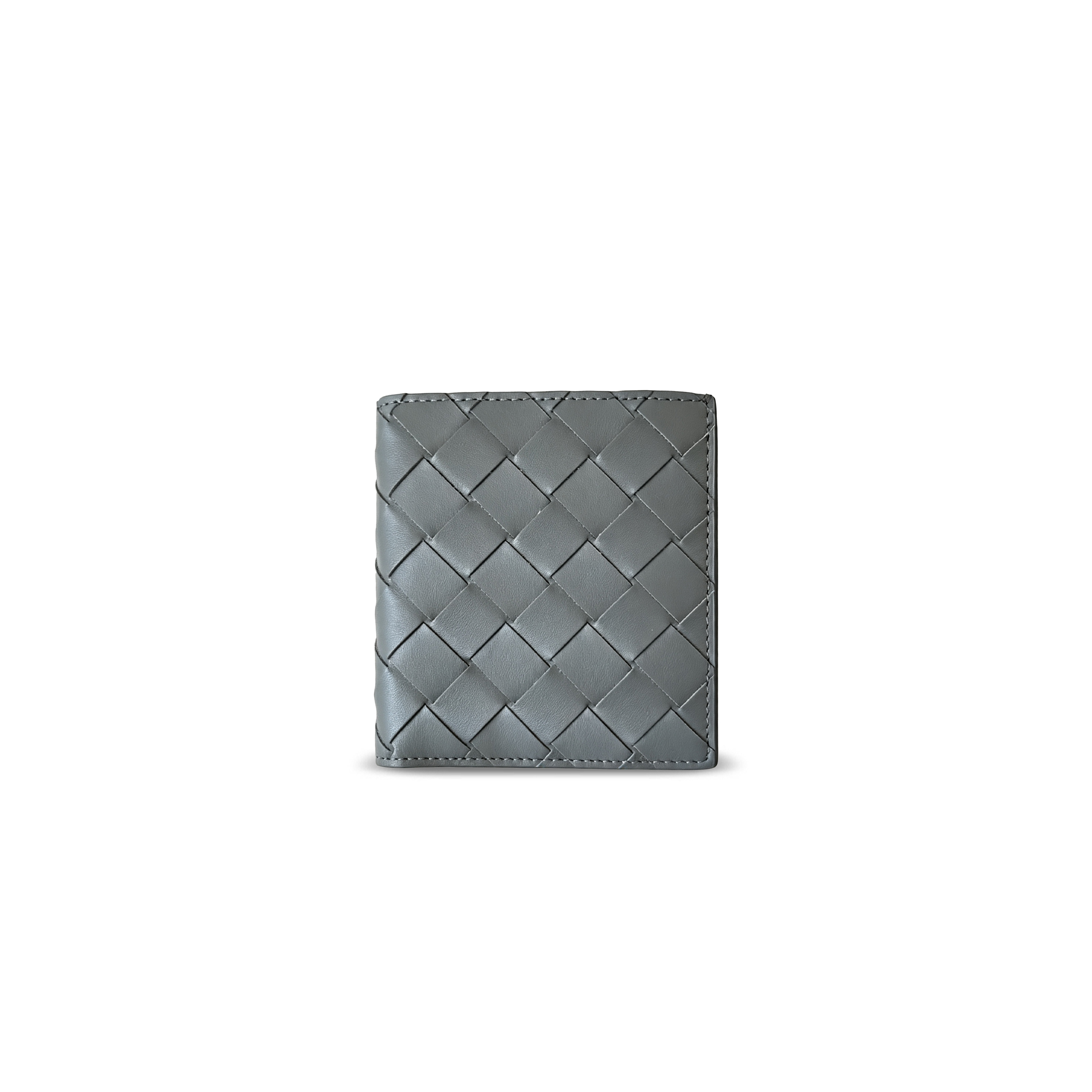 BOTTEGA VENETA INTRECCIATO BI-FOLD WALLET THUNDER 749400 (10*9.5*1cm)